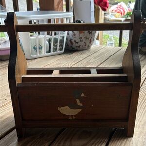 Wooden Duck Design Caddy